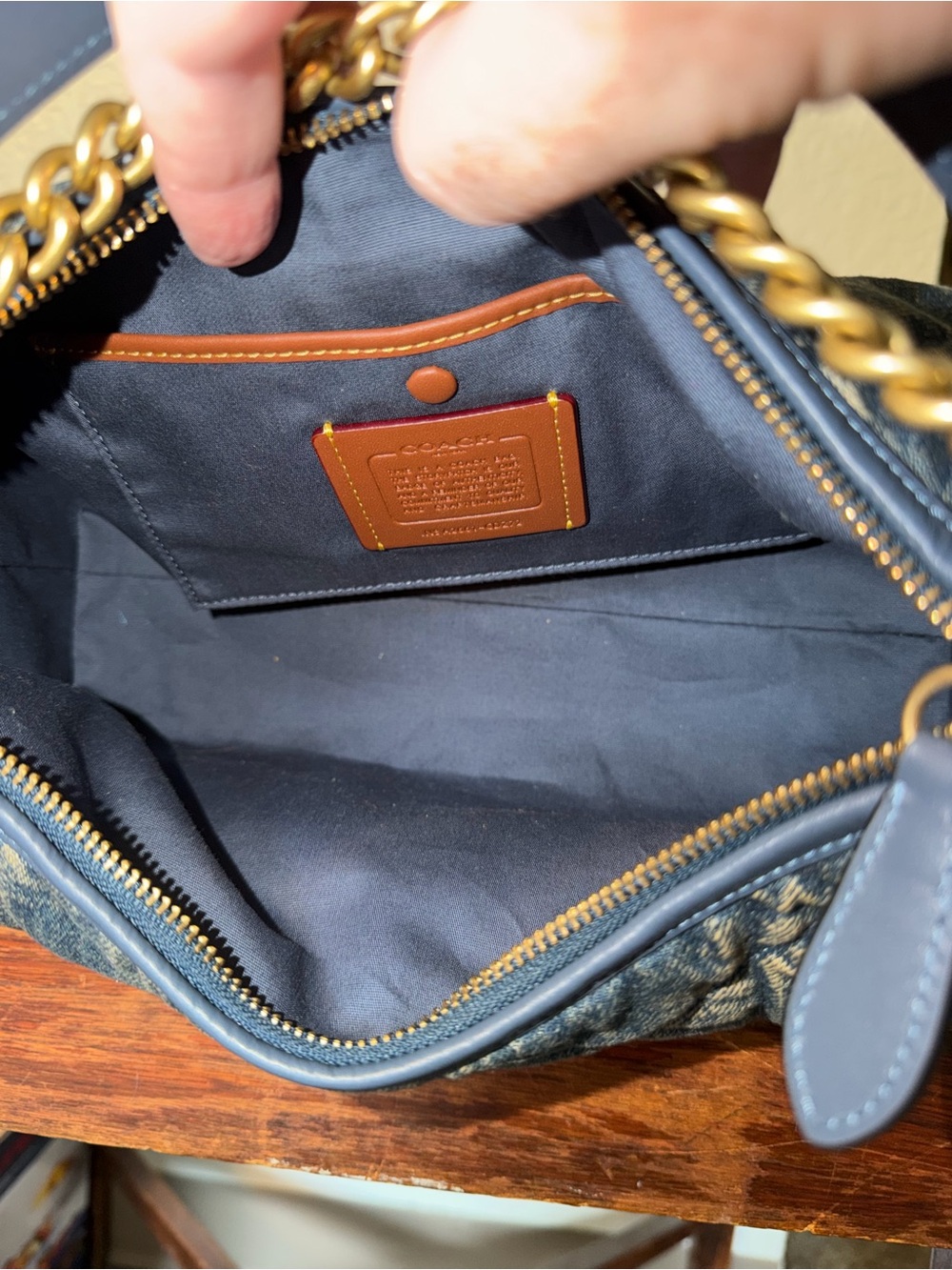 Coach Juliet 30 Loved Denim - Picture 6 of 7